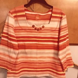 Hearts of palm ladies top  size large petite